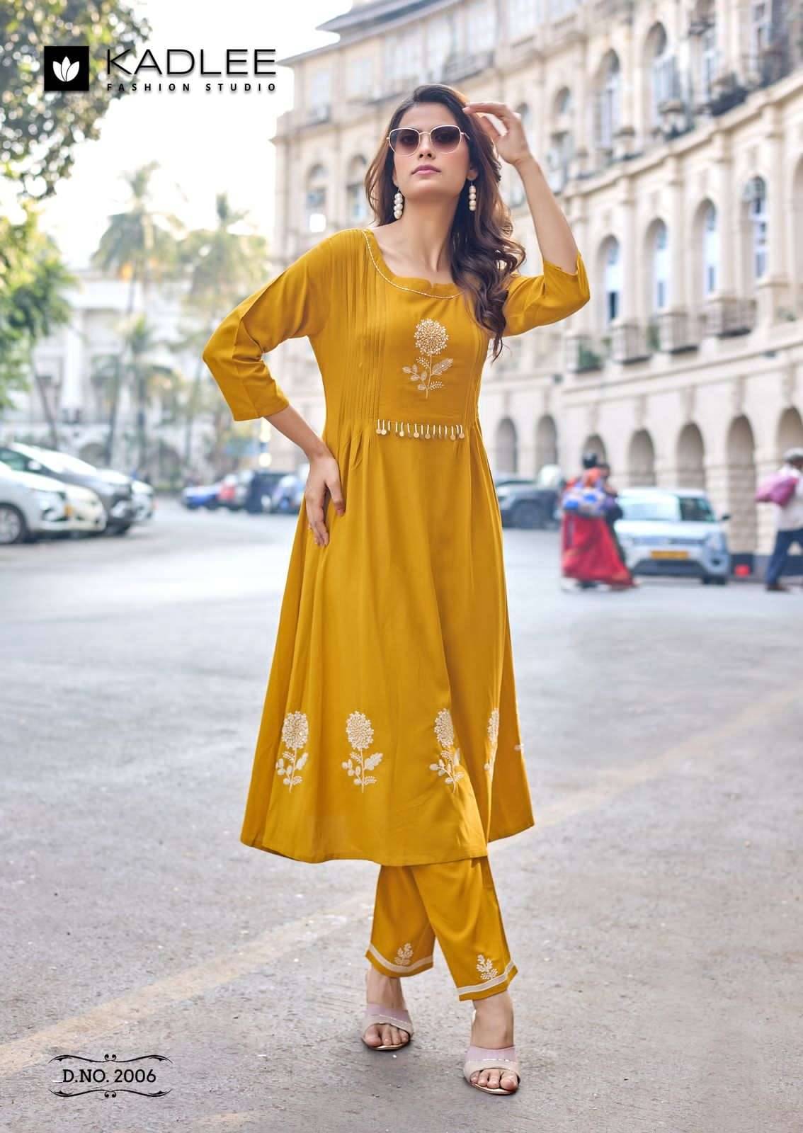  Fashion Queen By KADLEE 2001 To 2006 Series Beautiful Festive Suits Colorful Stylish Fancy Ethnic Wear Heavy Rayon Kurtis At Wholesale Price